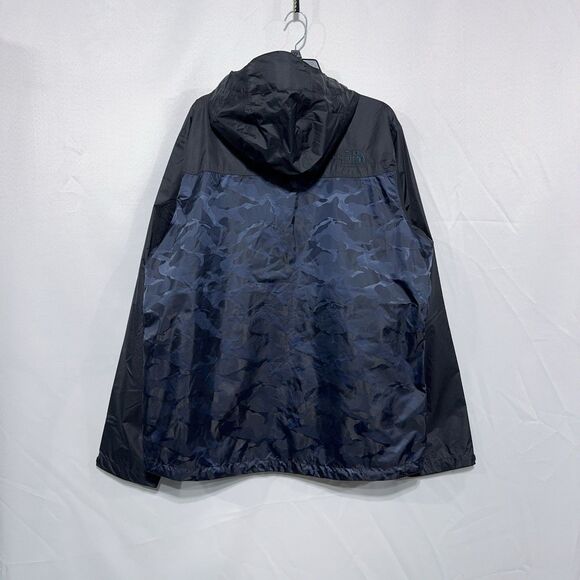 The North Face Mens L Severus Waterproof Rain Jacket Urban Navy Camo MTN Sports - Picture 8 of 12
